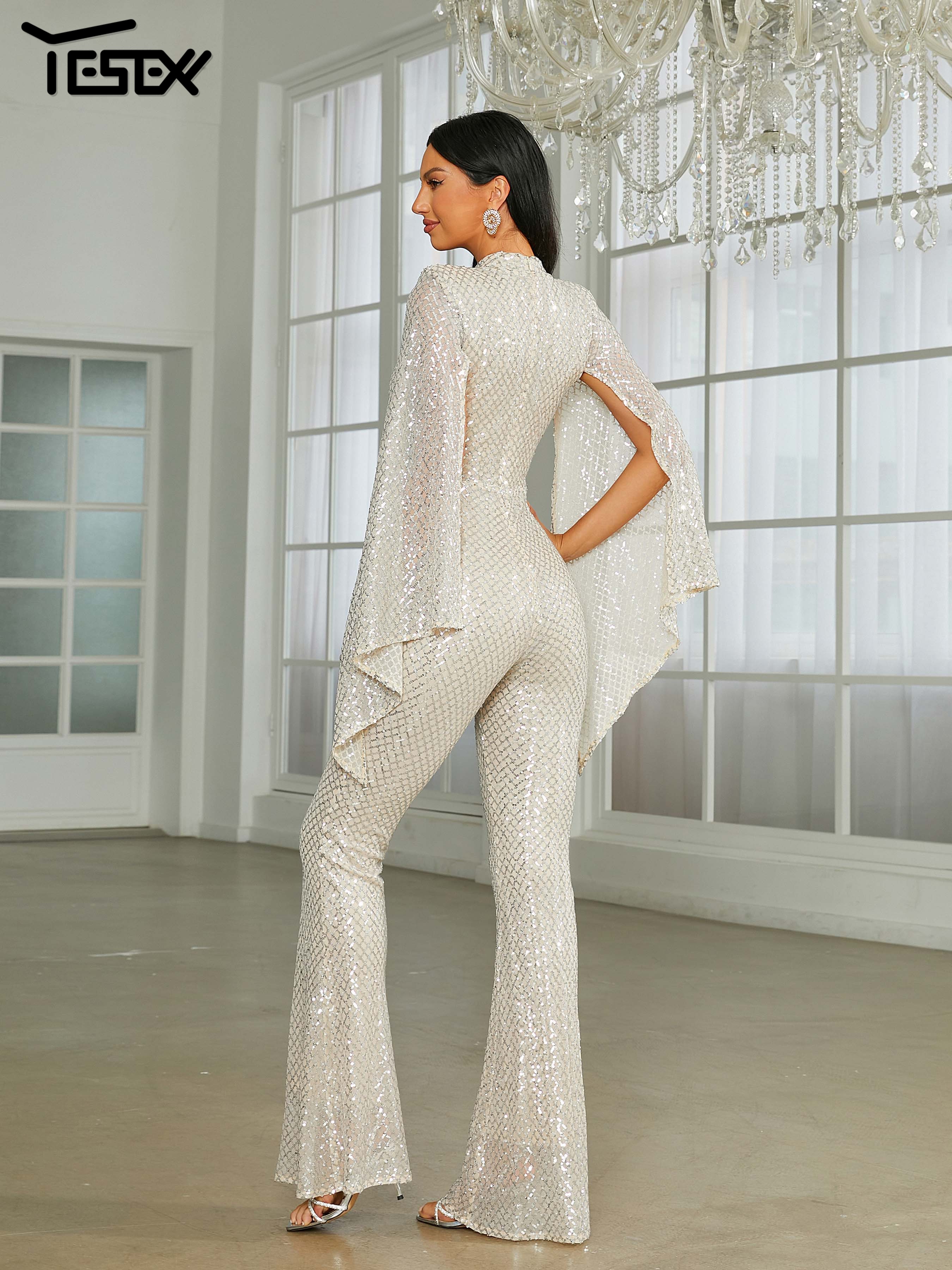 Yesexy New Stand Collar Cape S - Women'S Formal Wear With Pants avis et prix