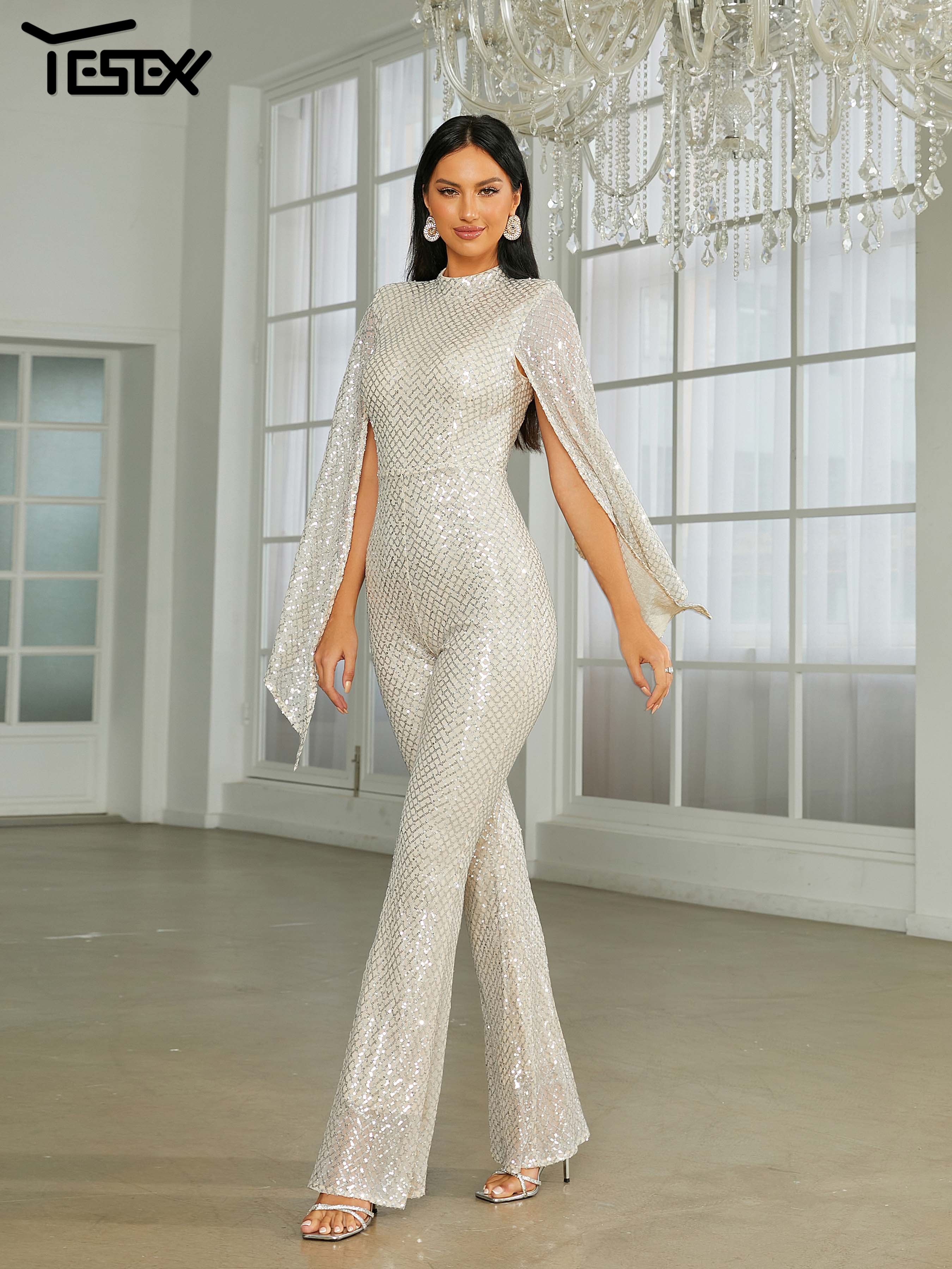 Yesexy New Stand Collar Cape S - Women'S Formal Wear With Pants avis et prix