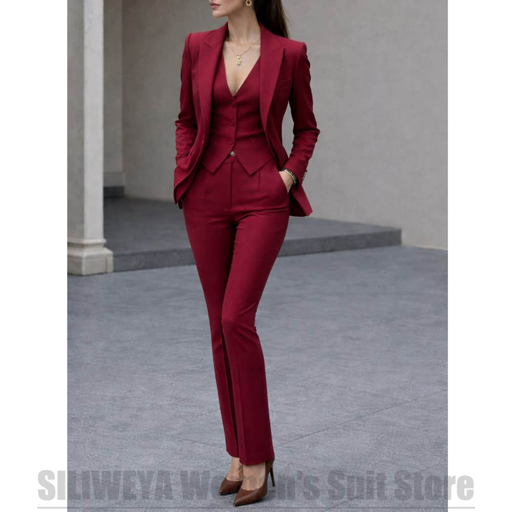 Women 3 Piece Suit Set Blazer  - Women Formal Wear Shirts avis et prix
