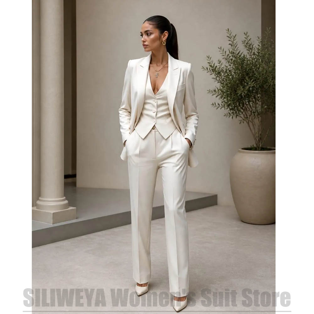 Women 3 Piece Suit Set Blazer  - Women Formal Wear Shirts avis et prix