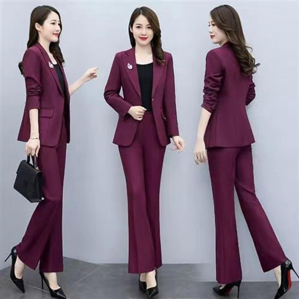 2 Pcs/Set Lady Formal Coat Pan - Women'S Formal Wear With Pants avis et prix