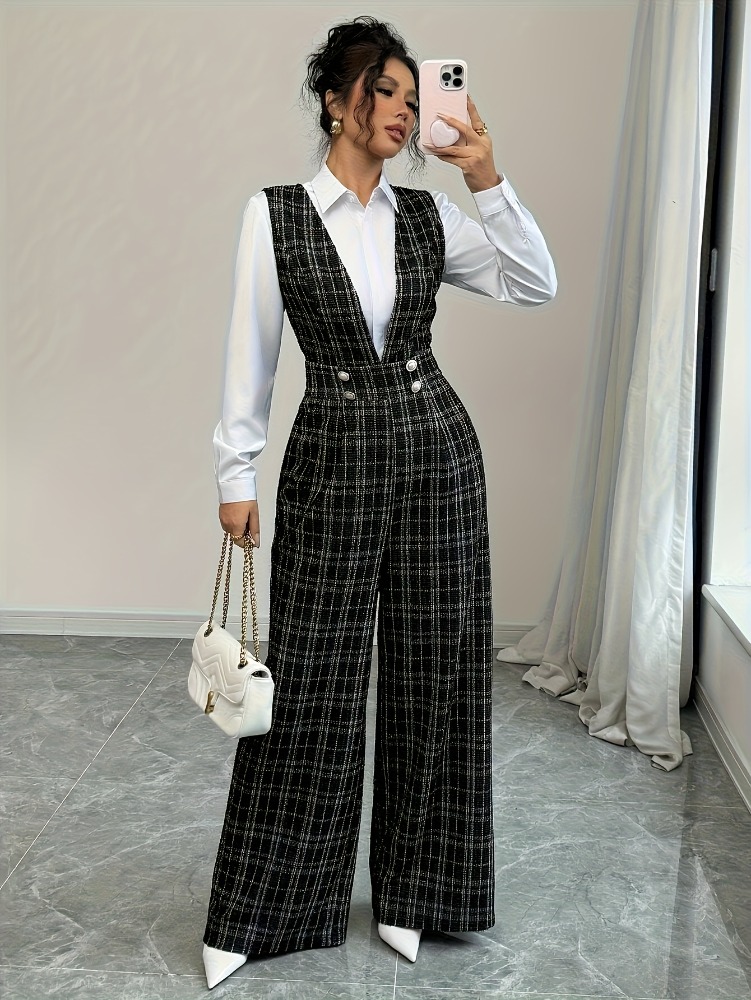 Women High Waist Wide Leg Plai - Women'S Elegant Formal Wear avis et prix