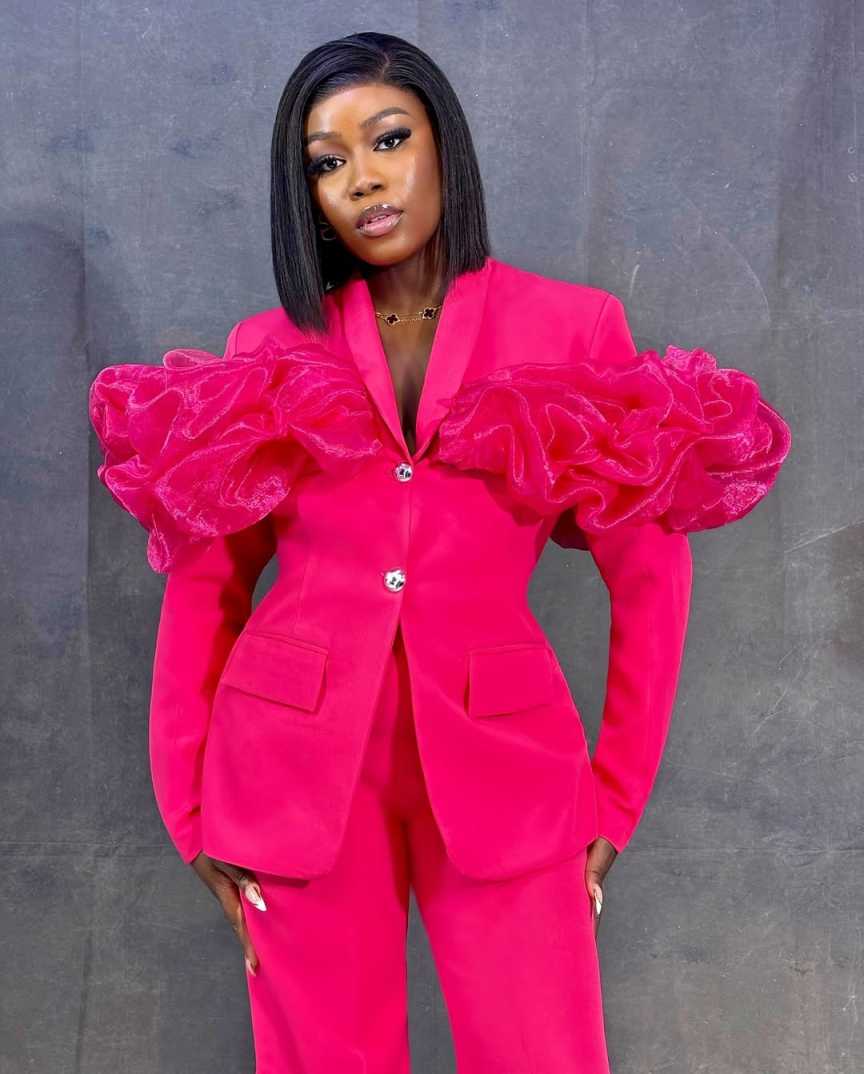 Customized Hot Pink Women Pant - Women'S Formal Jackets To Wear With Dresses avis et prix