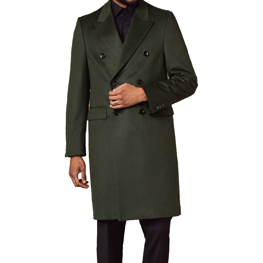 Luxury 100% Wool Long Coat For - Tailored Coat Wool avis et prix