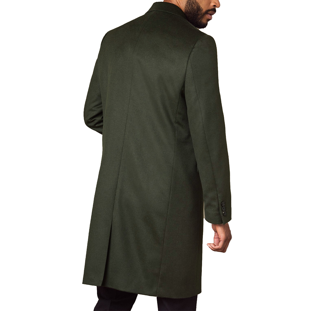 Luxury 100% Wool Long Coat For - Tailored Coat Wool avis et prix