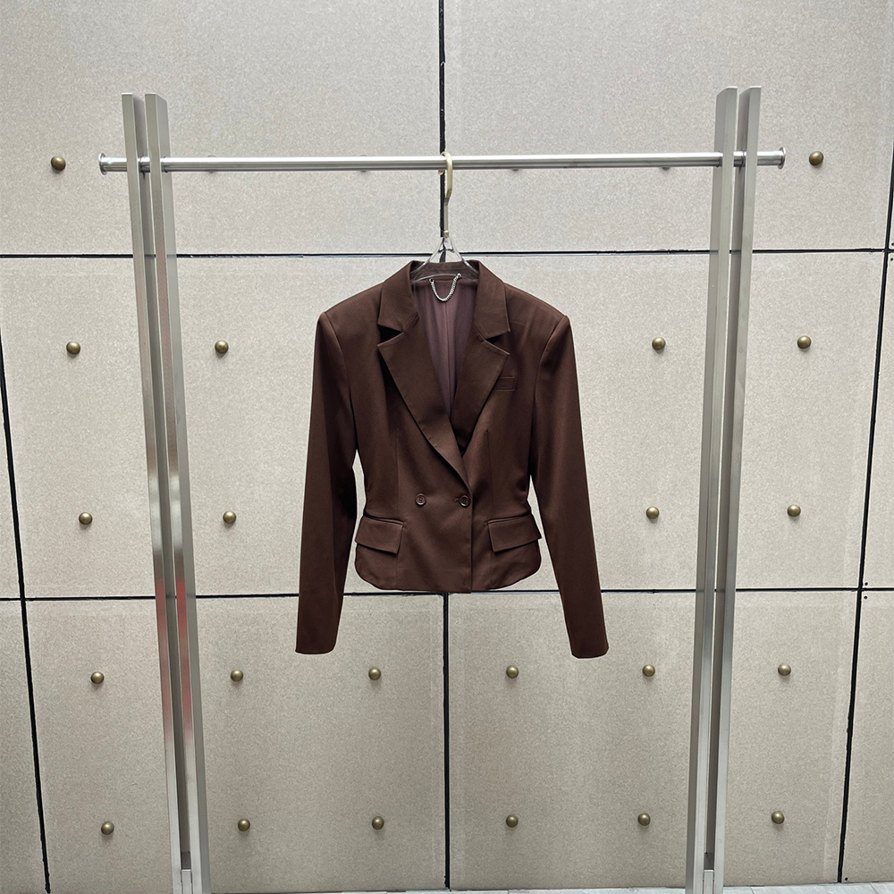 Y2K Cropped Wool Blend Blazer  - Tailored Coat Wool avis et prix