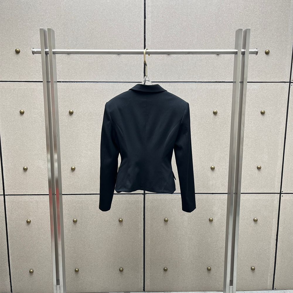Y2K Cropped Wool Blend Blazer  - Tailored Coat Wool avis et prix